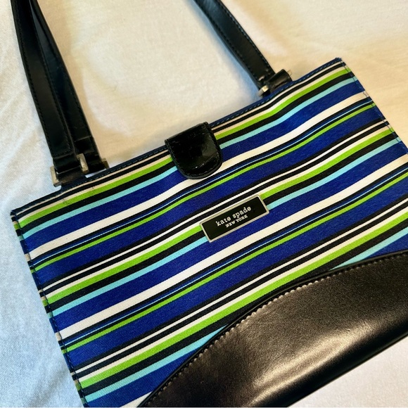 Kate Spade Mini Striped Handbag Purse - Picture 5 of 6